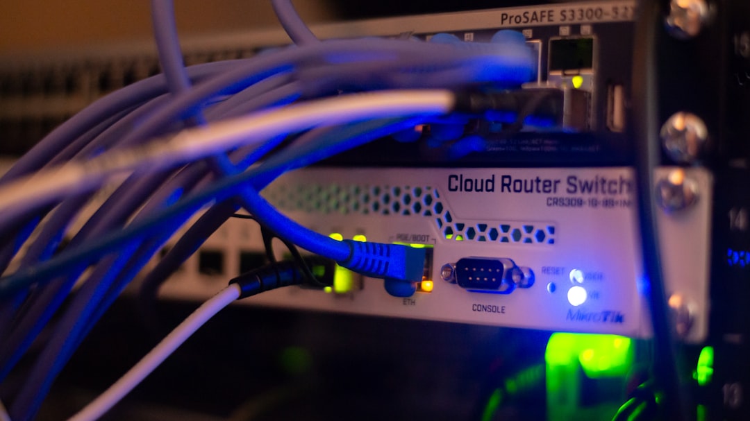 why-choose-us Computer Networking Equipment with Ethernet Cables connected